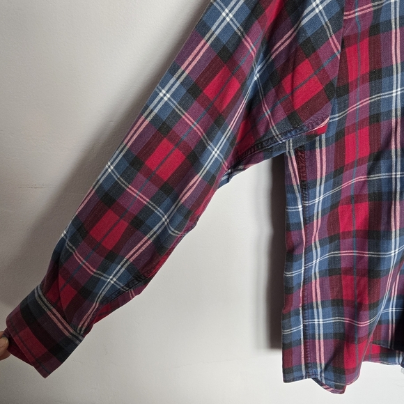 VTG Cotton Brothers Men's Red Plaid Shirt - Picture 3 of 8